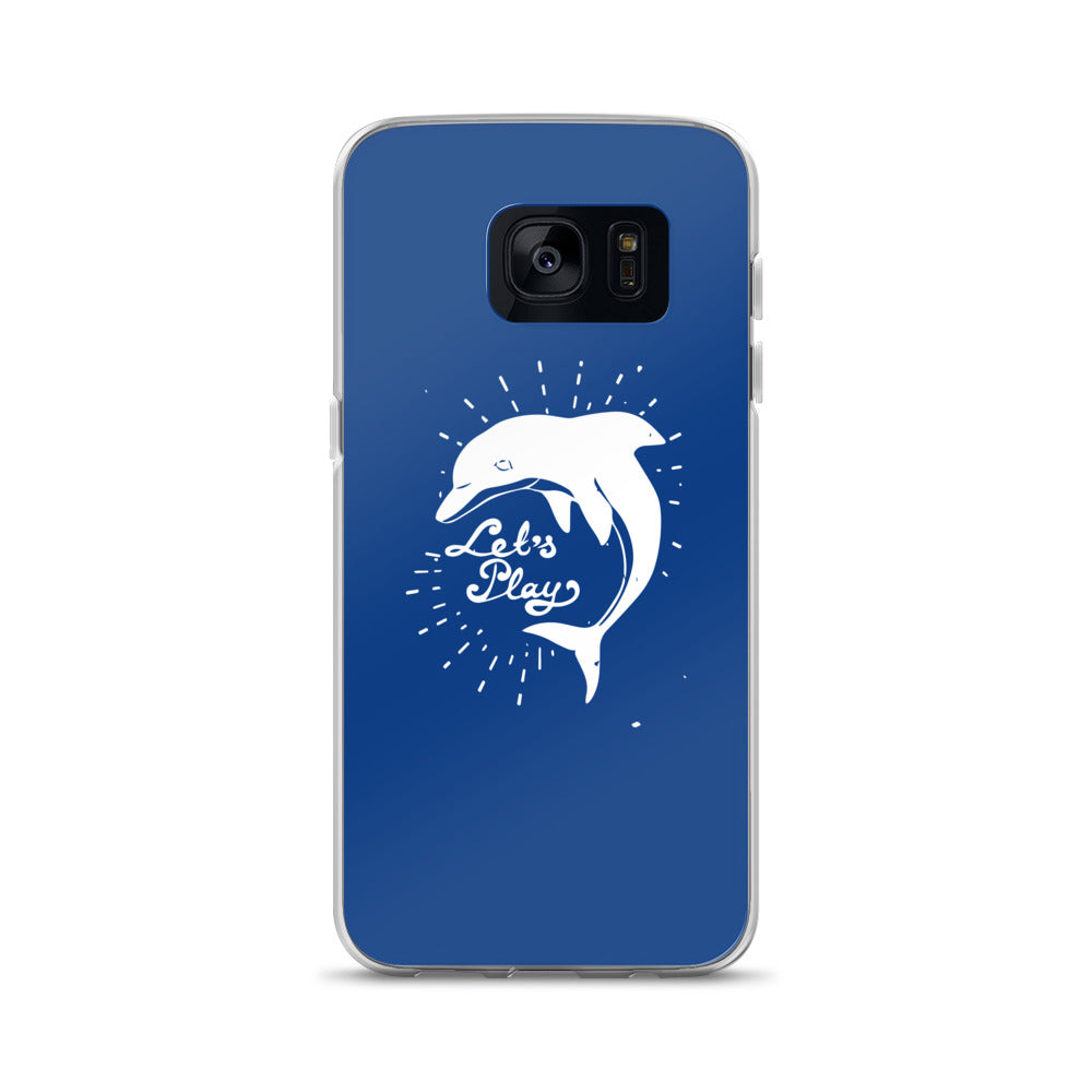 Let's Play Samsung Case Dark Blue - Splashing Apparel