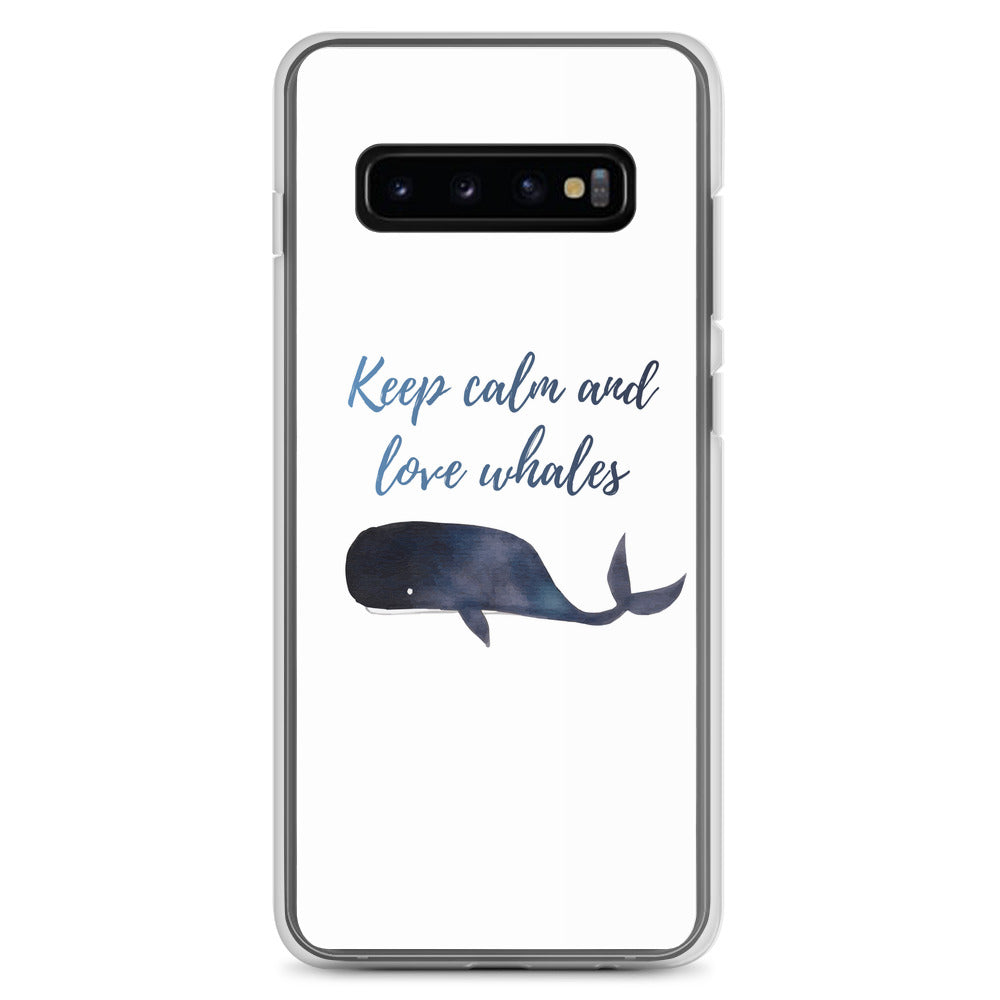 Keep Calm and Love Whales Samsung Case - Splashing Apparel