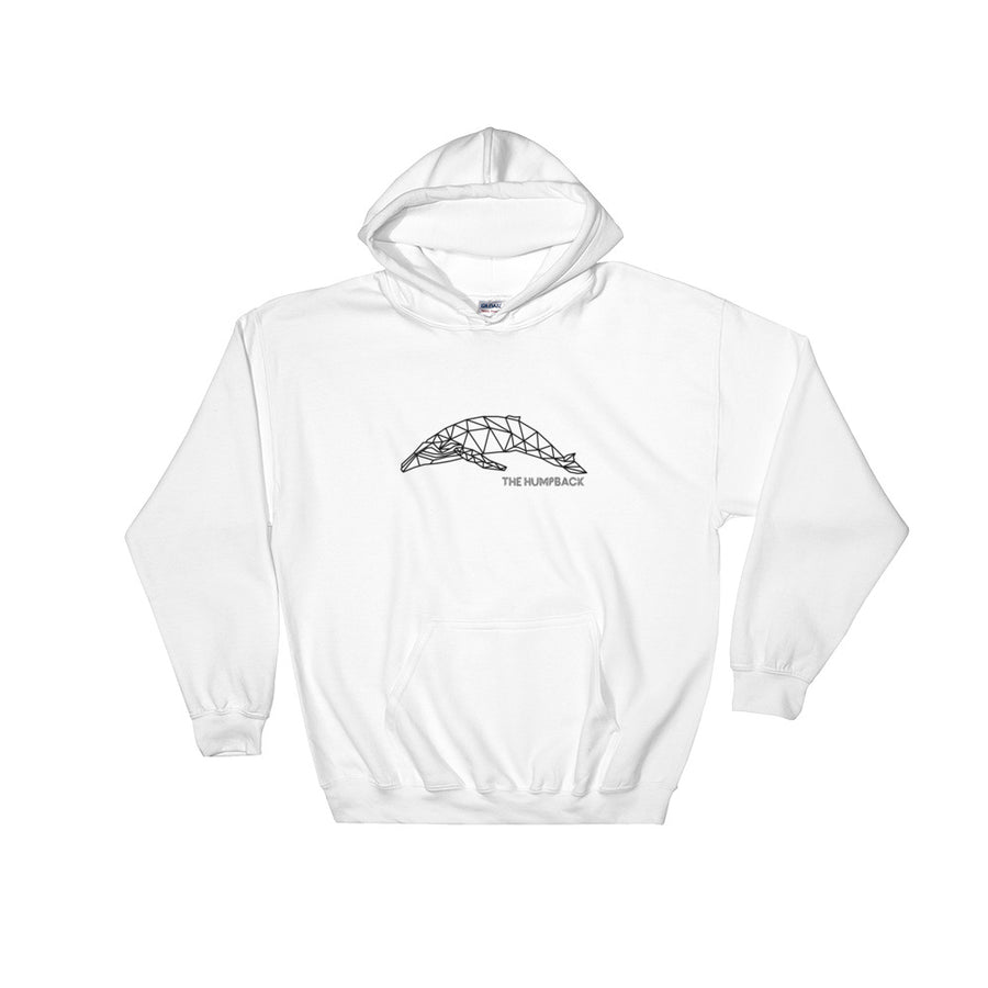 Geometric Humpback Whale Hoodie - Splashing Apparel