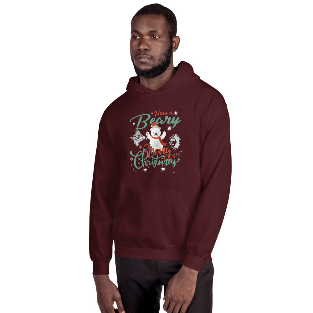 Beary Merry Christmas Hoodie - Splashing Apparel