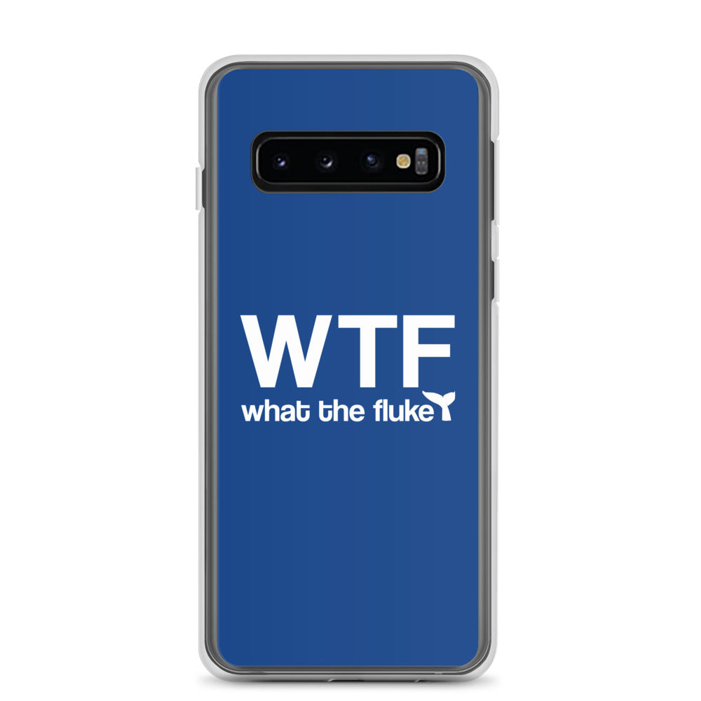 What the Fluke Samsung Case Dark Blue - Splashing Apparel
