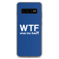 What the Fluke Samsung Case Dark Blue - Splashing Apparel