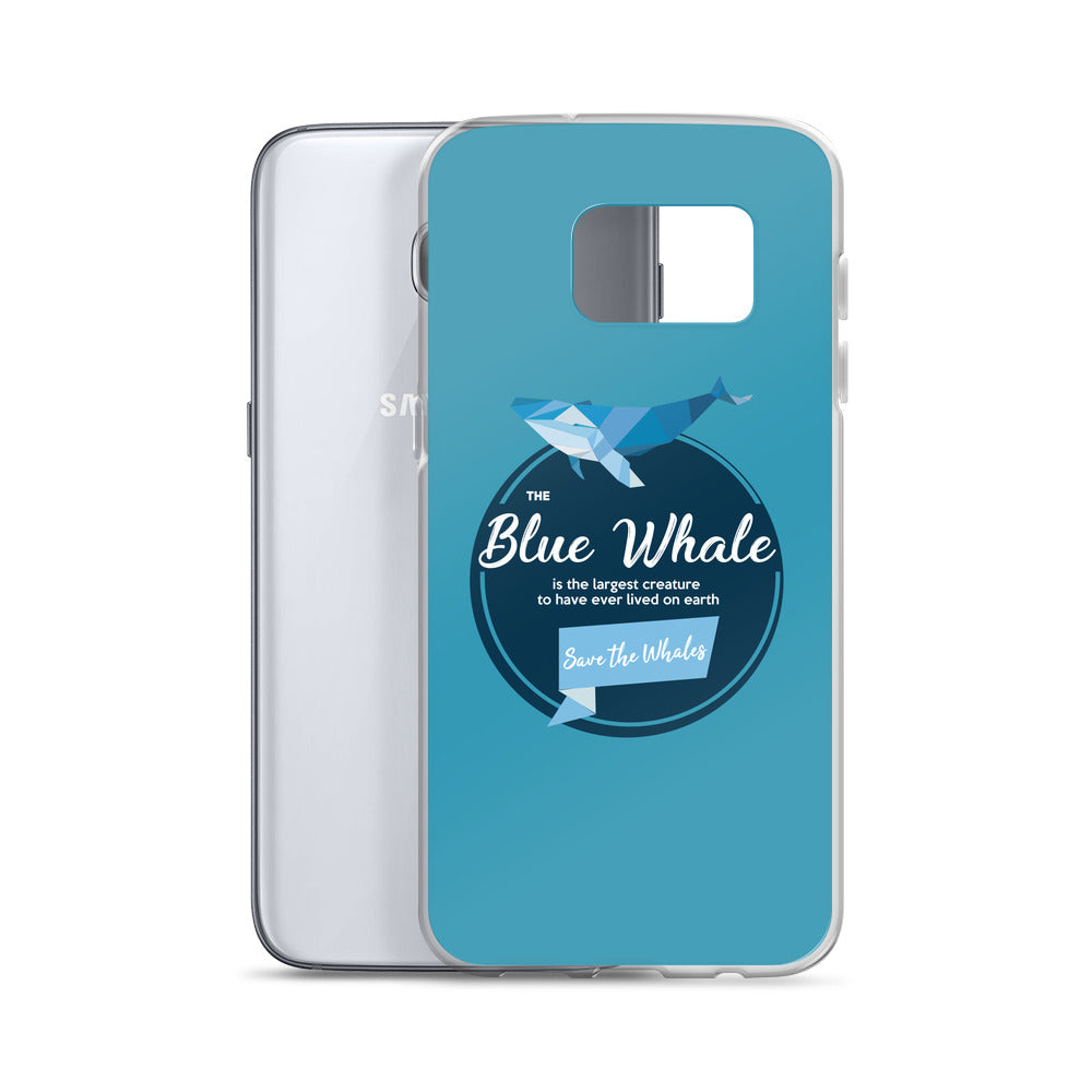 Blue Whale Samsung Case Blue - Splashing Apparel