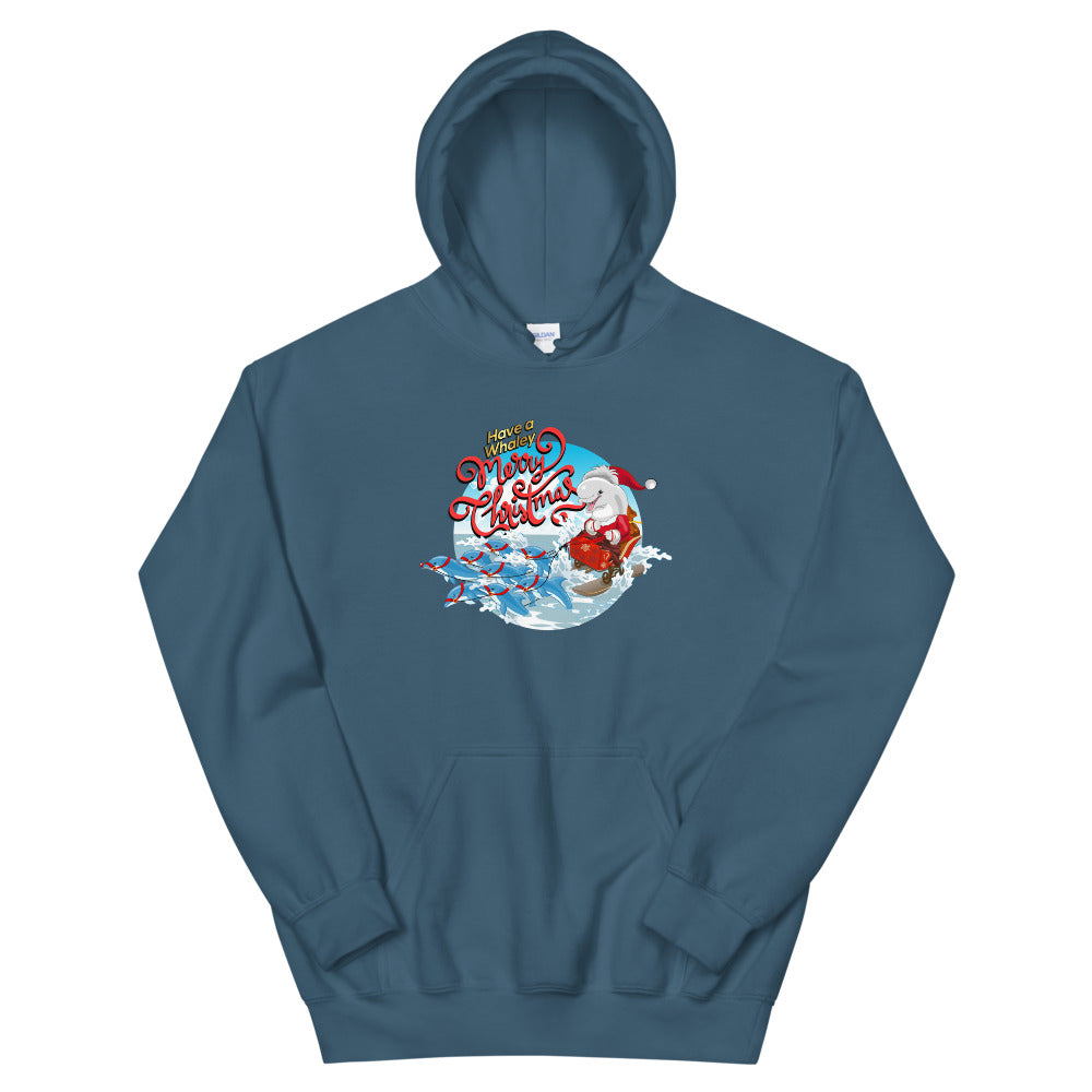Santa’s Reindolphins Hoodie - Splashing Apparel