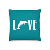 Love Dolphins Pillow - Splashing Apparel