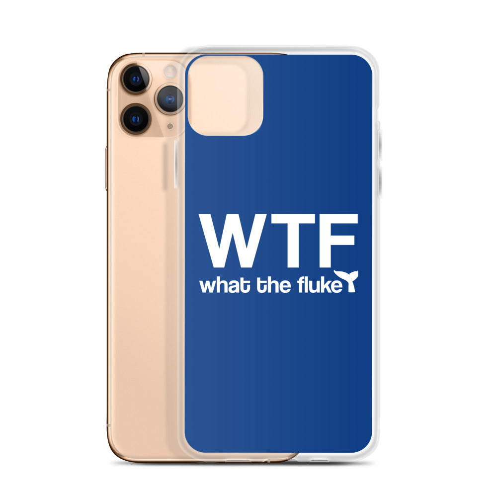 What the Fluke iPhone Case Dark Blue - Splashing Apparel