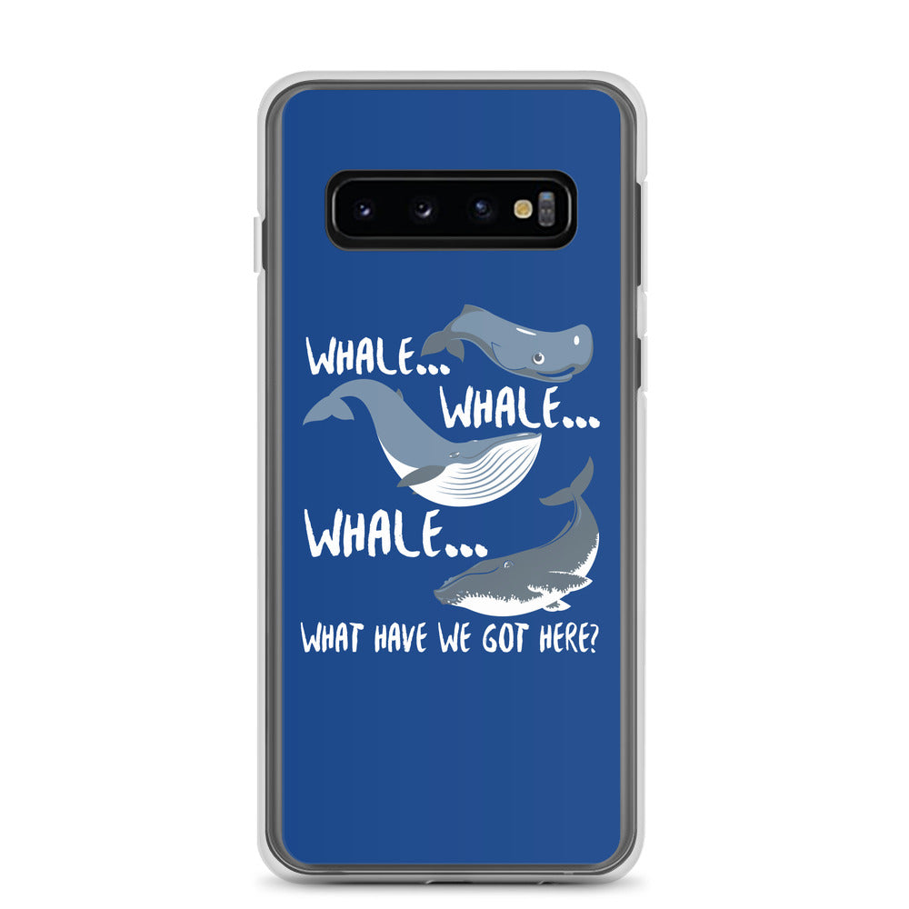Whale Whale Whale Samsung Case Dark Blue - Splashing Apparel