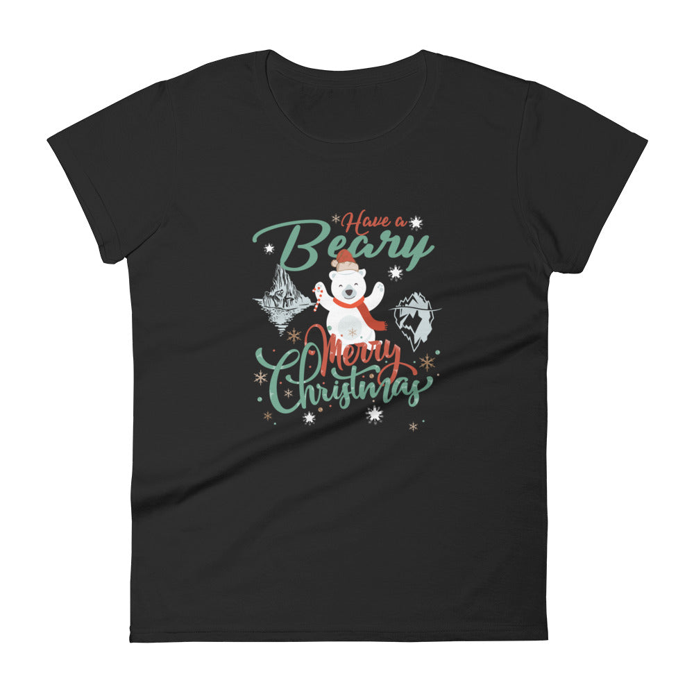 Beary Merry Christmas Women's t-shirt - Splashing Apparel