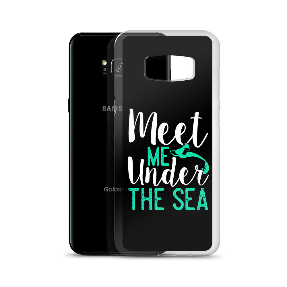 Meet Me Under the Sea Samsung Case Black - Splashing Apparel