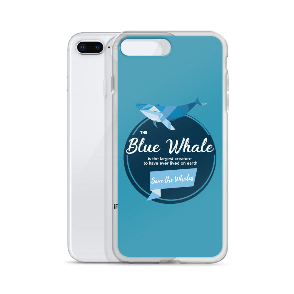 Blue Whale iPhone Case Blue - Splashing Apparel