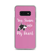 You Swam into My Heart Samsung Case Pink - Splashing Apparel