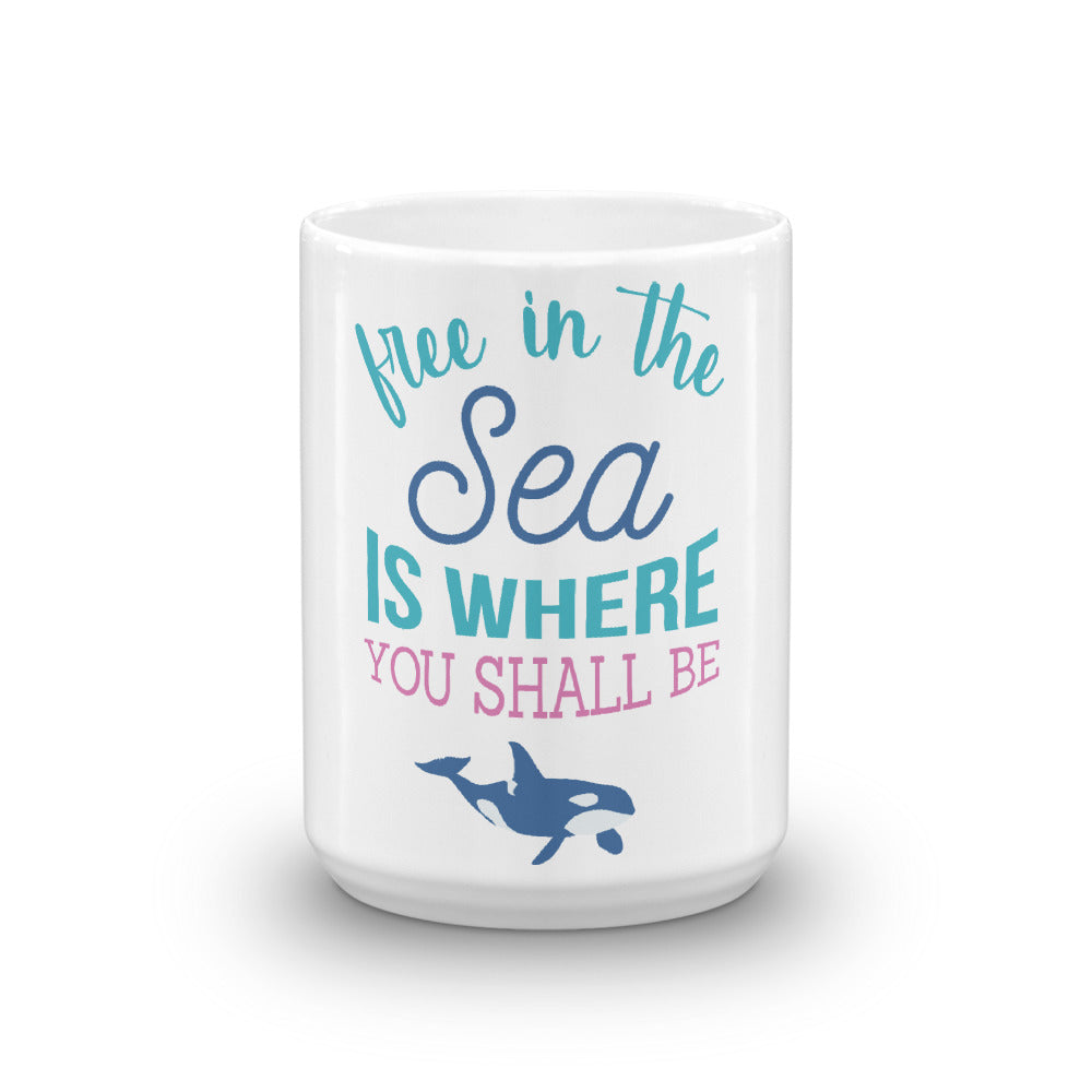 Free in the Sea Mug - Splashing Apparel