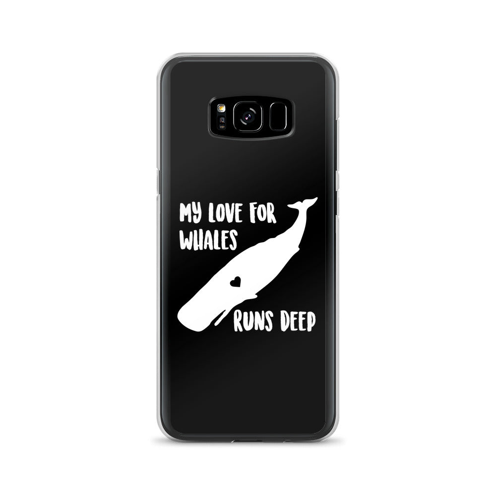 My Love Runs Deep Samsung Case Black - Splashing Apparel