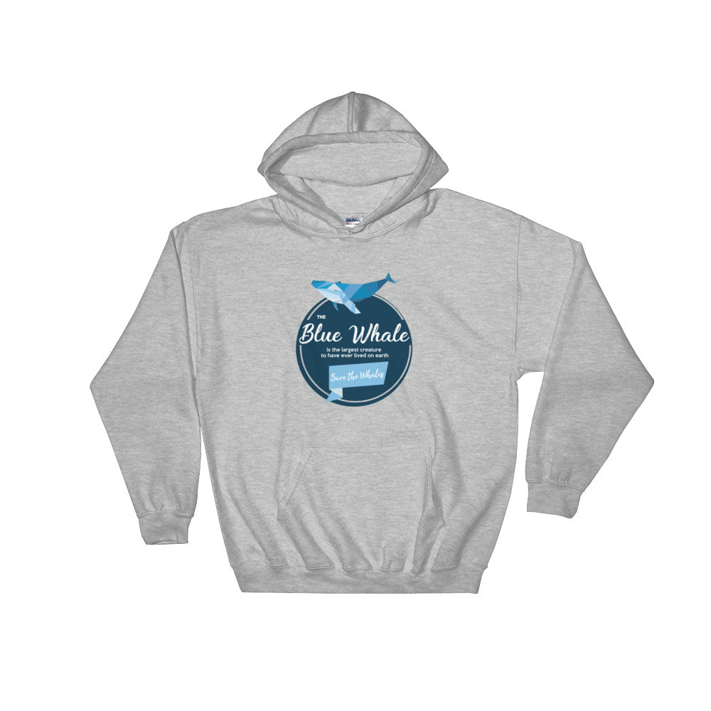 Blue Whale Hoodie - Splashing Apparel