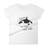 Dream in Black and White Women's Shirt - Splashing Apparel