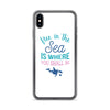 Free in the Sea iPhone Case White - Splashing Apparel