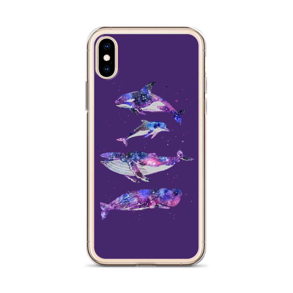 Cosmic Beauties iPhone Case Purple - Splashing Apparel