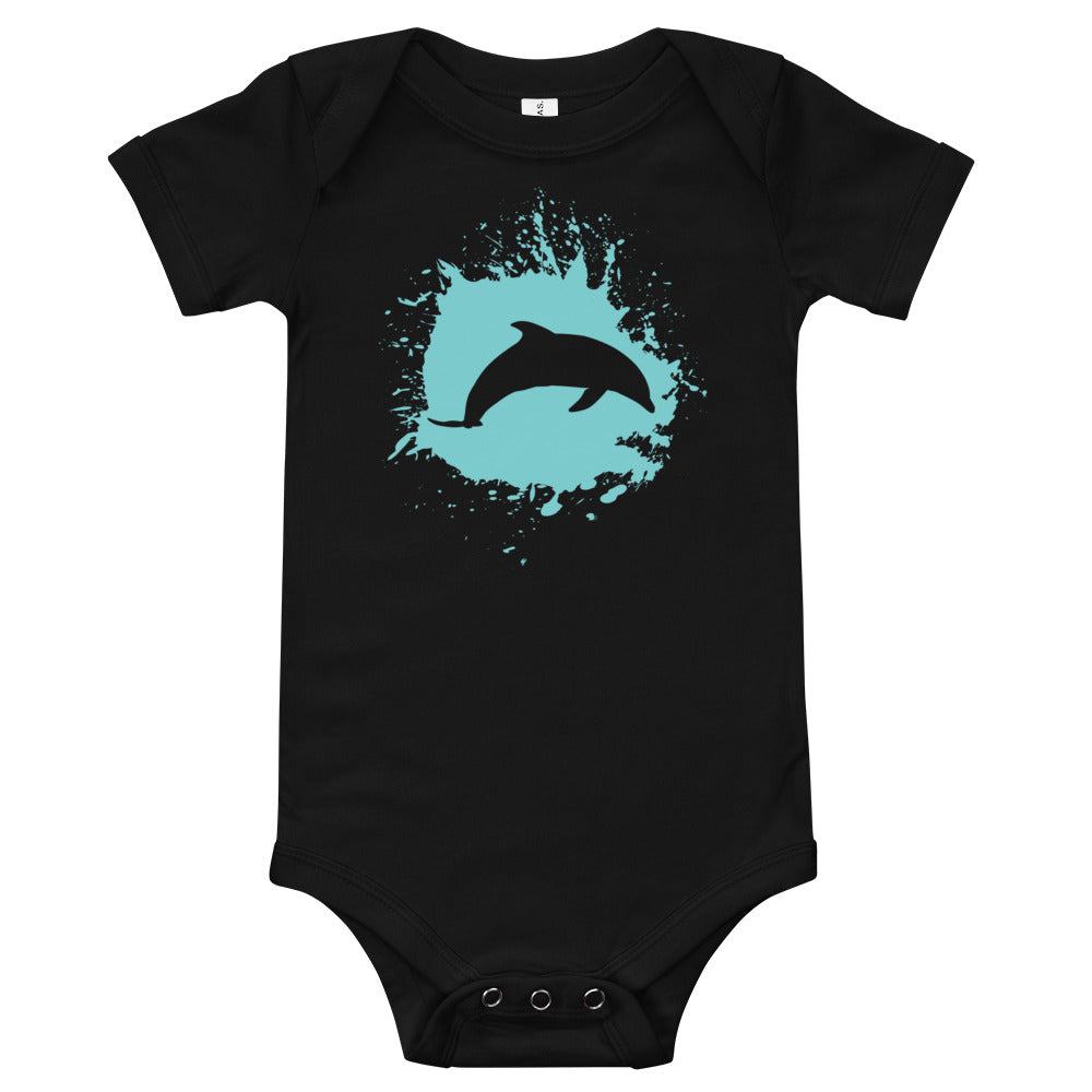 Dolphin Splash Baby Onesie