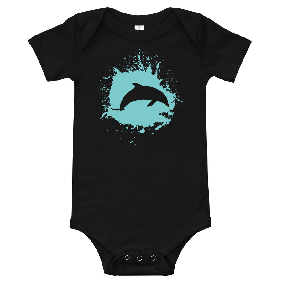 Dolphin Splash Baby Onesie