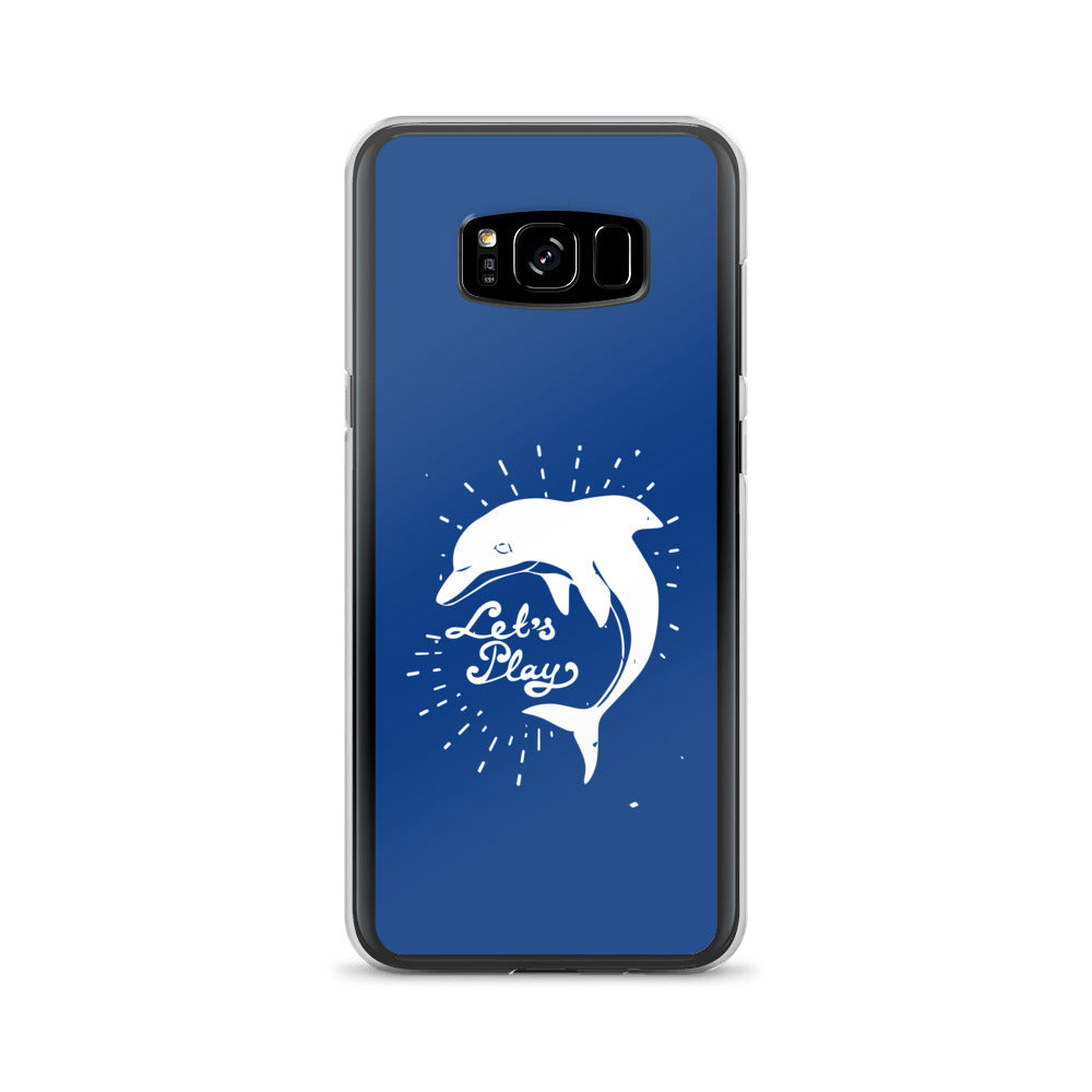 Let's Play Samsung Case Dark Blue - Splashing Apparel
