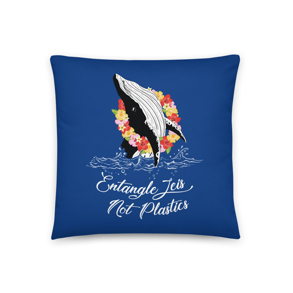 Entangle Leis Not Plastics Pillow - Splashing Apparel