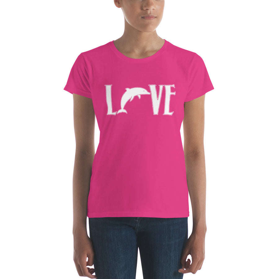 Love Dolphins Women's Shirt - Splashing Apparel