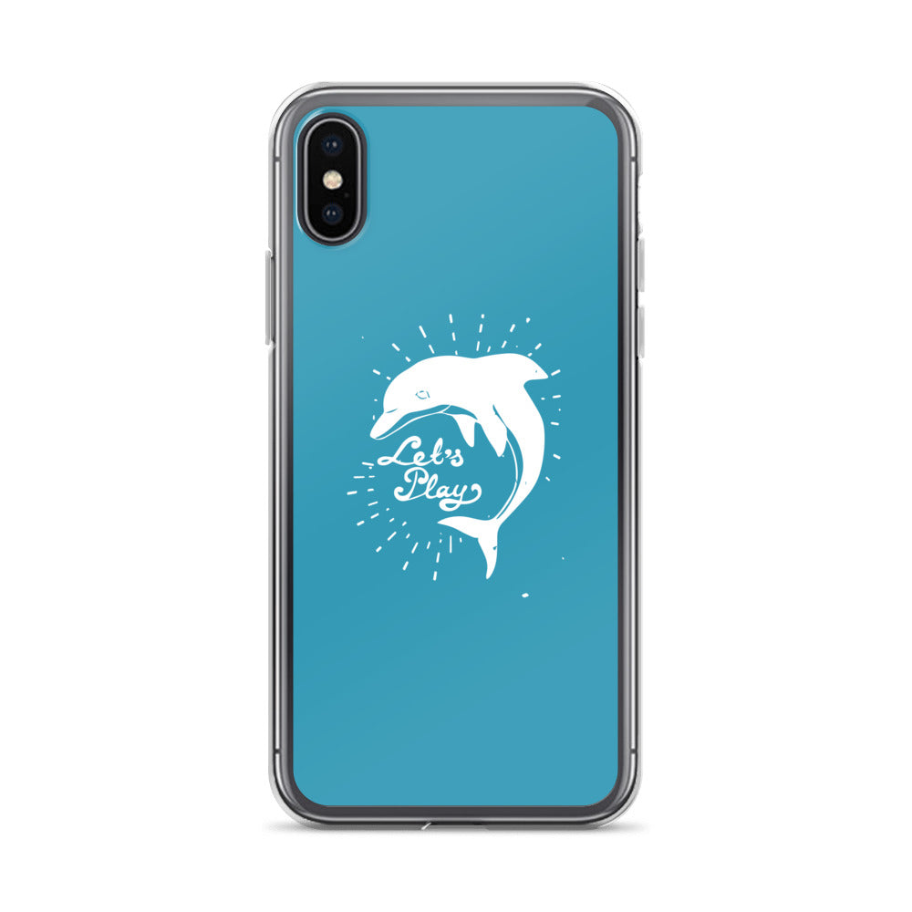 Let's Play iPhone Case Blue - Splashing Apparel