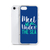 Meet Me Under the Sea iPhone Case Dark Blue - Splashing Apparel