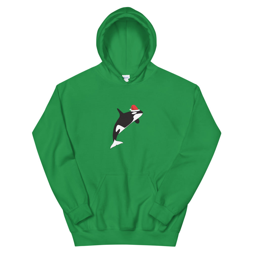 Christmas Orca Hoodie - Splashing Apparel
