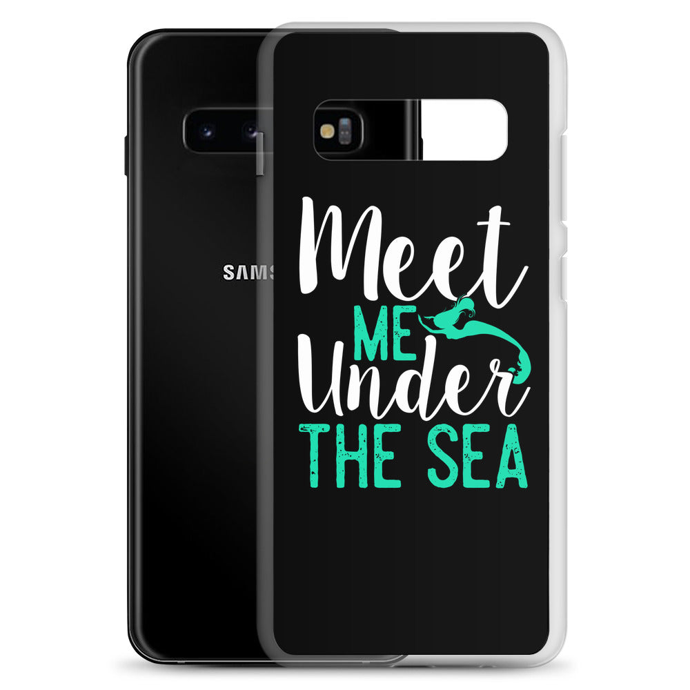 Meet Me Under the Sea Samsung Case Black - Splashing Apparel