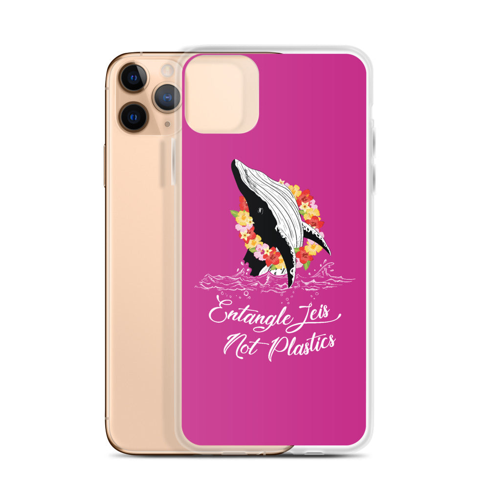 Entangle Leis Not Plastics iPhone Case Pink - Splashing Apparel