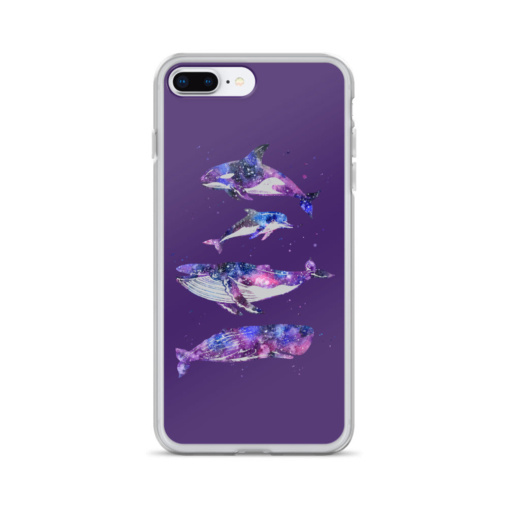 Cosmic Beauties iPhone Case Purple - Splashing Apparel