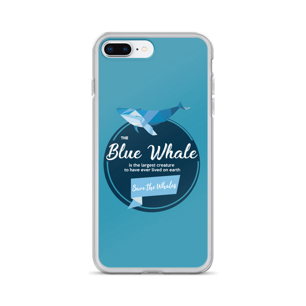 Blue Whale iPhone Case Blue - Splashing Apparel