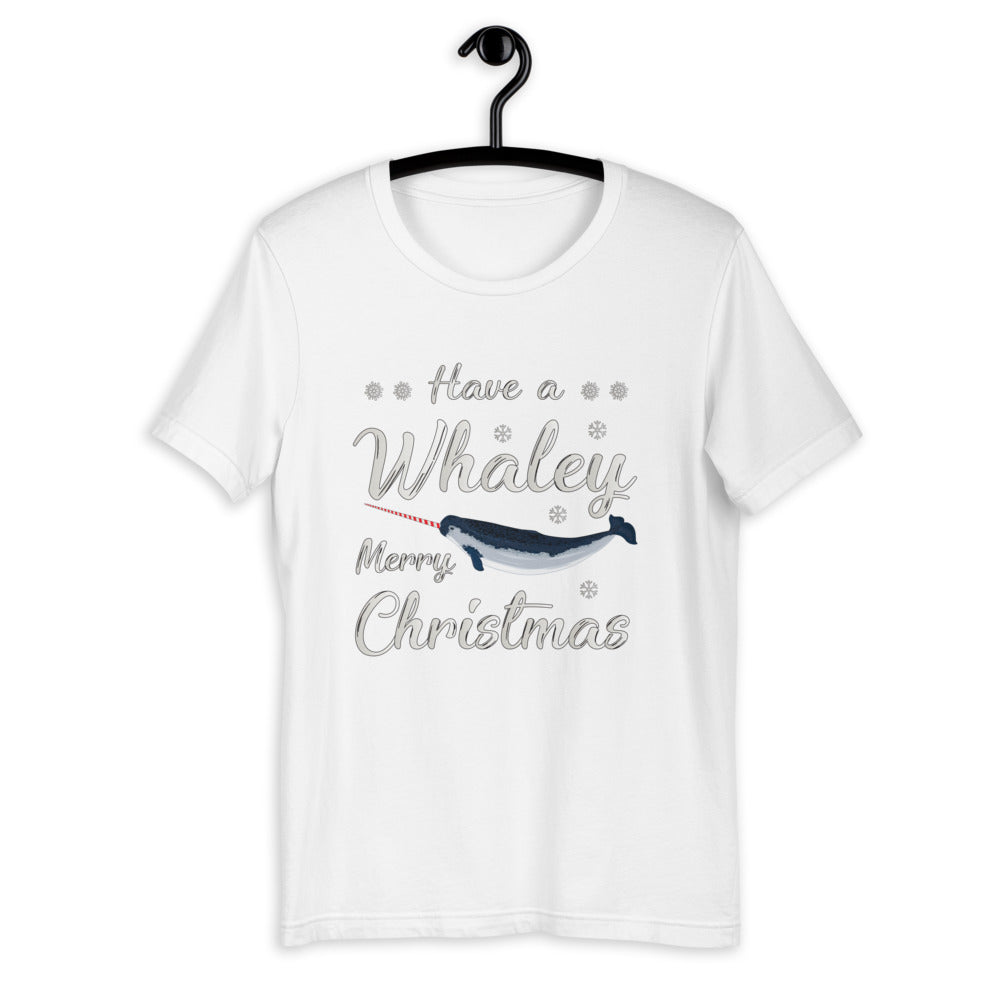 Candy Cane Narwhal T-Shirt - Splashing Apparel
