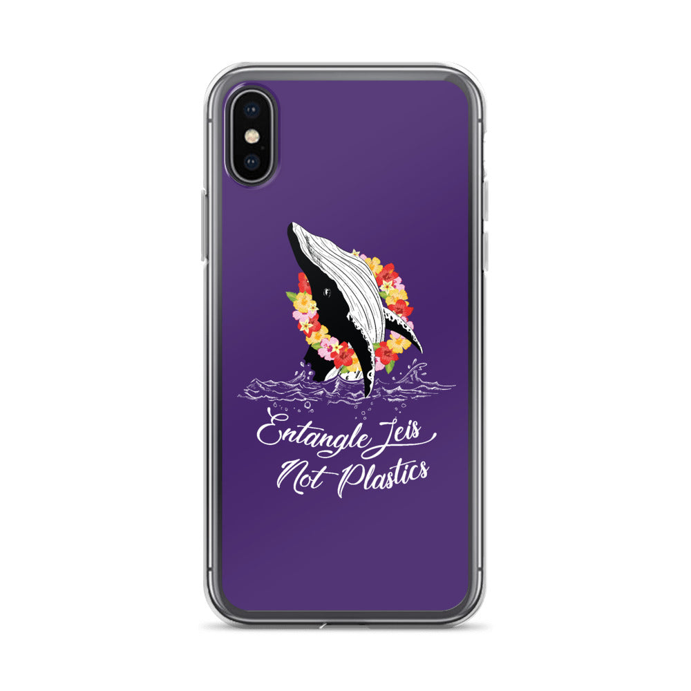 Entangle Leis Not Plastics iPhone Case Purple - Splashing Apparel