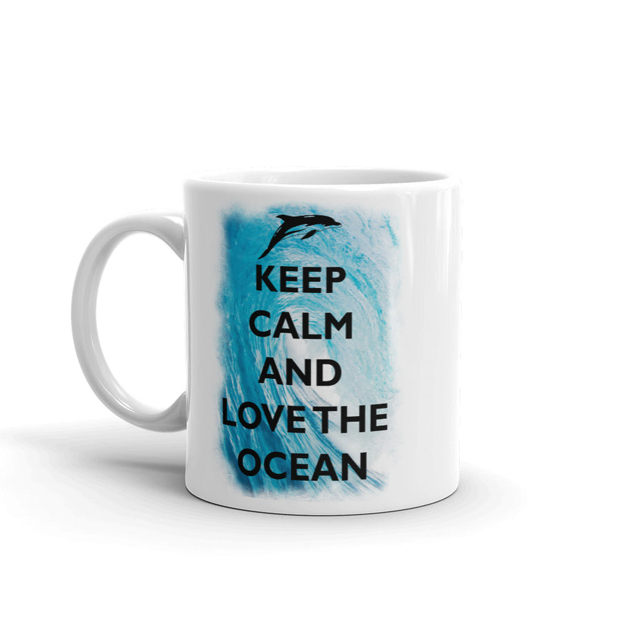 Keep Calm and Love the Ocean Mug - Splashing Apparel