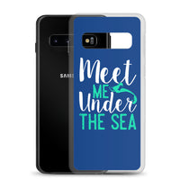 Meet Me Under the Sea Samsung Case Dark Blue - Splashing Apparel