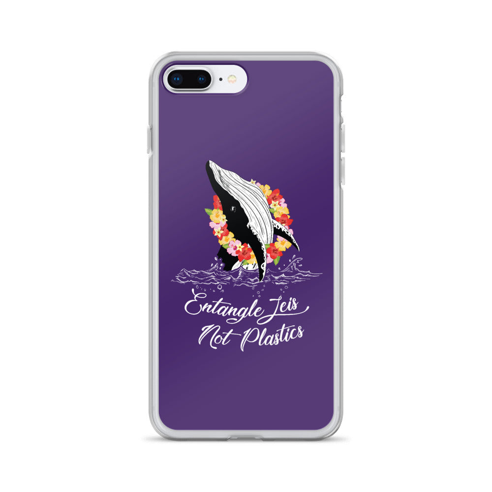 Entangle Leis Not Plastics iPhone Case Purple - Splashing Apparel
