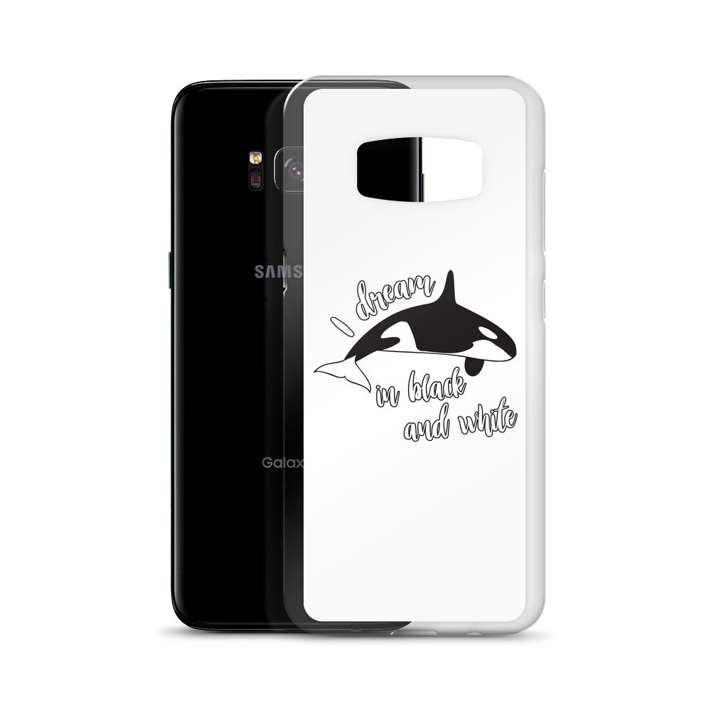 Dream in black and White Samsung Case - Splashing Apparel