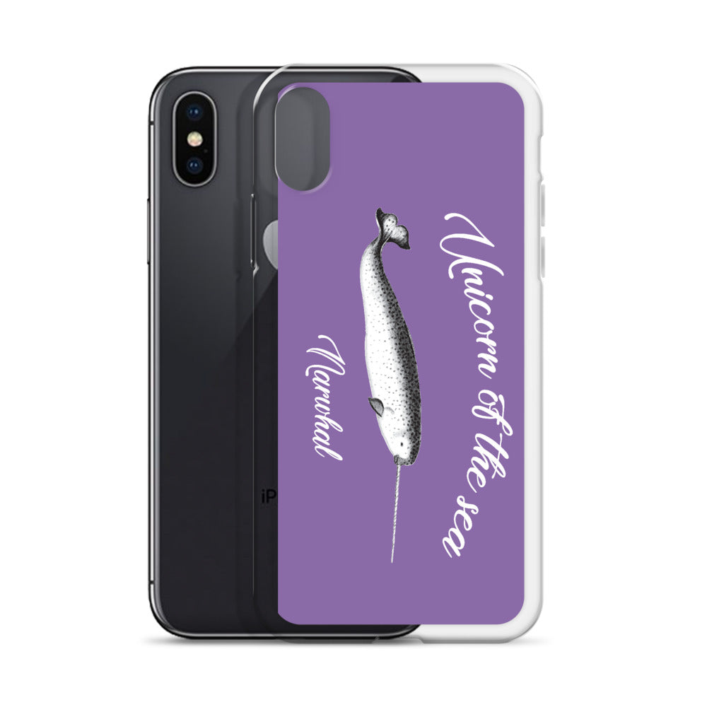 Unicorn of the Sea iPhone Case Purple - Splashing Apparel