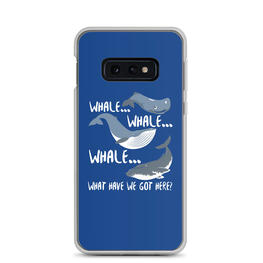 Whale Whale Whale Samsung Case Dark Blue - Splashing Apparel