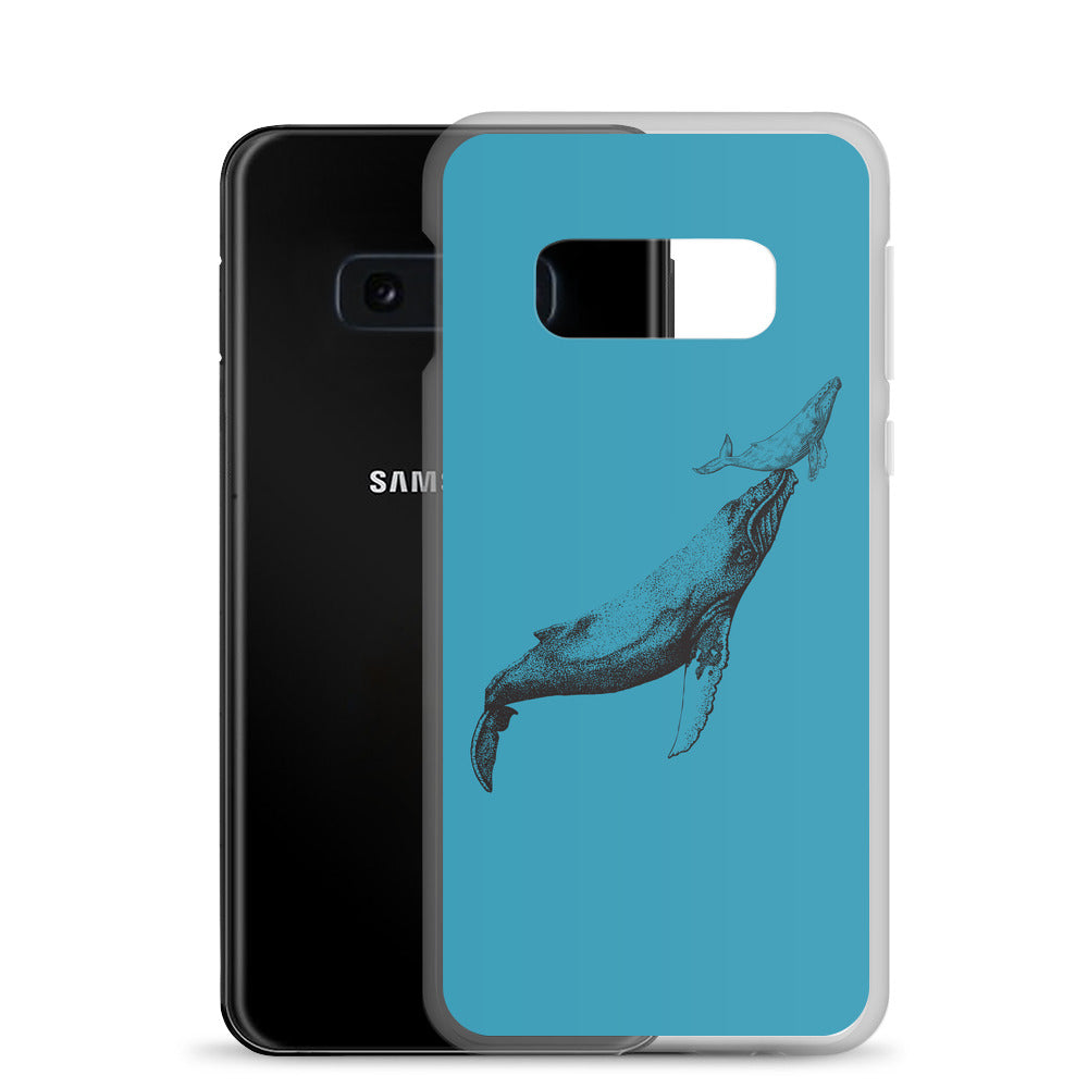 First Breath Samsung Case Blue - Splashing Apparel