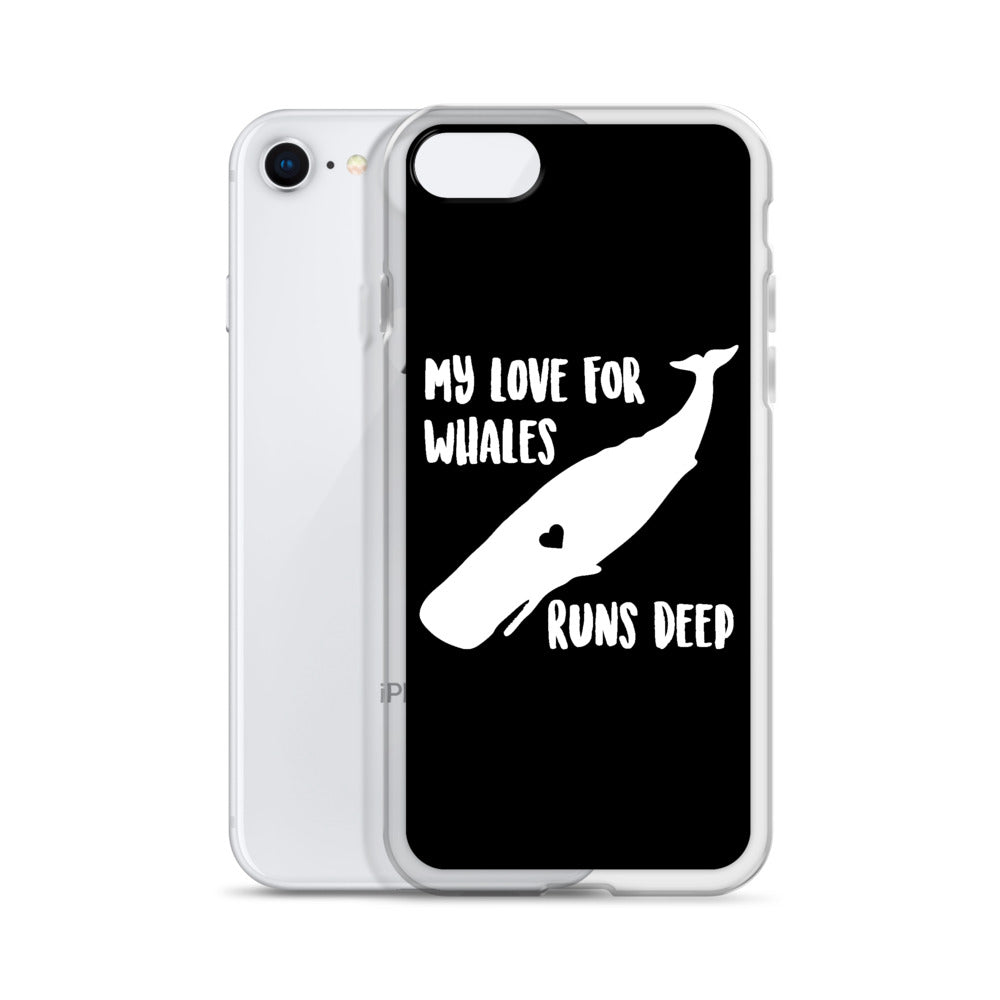My Love Runs Deep iPhone Case Black - Splashing Apparel