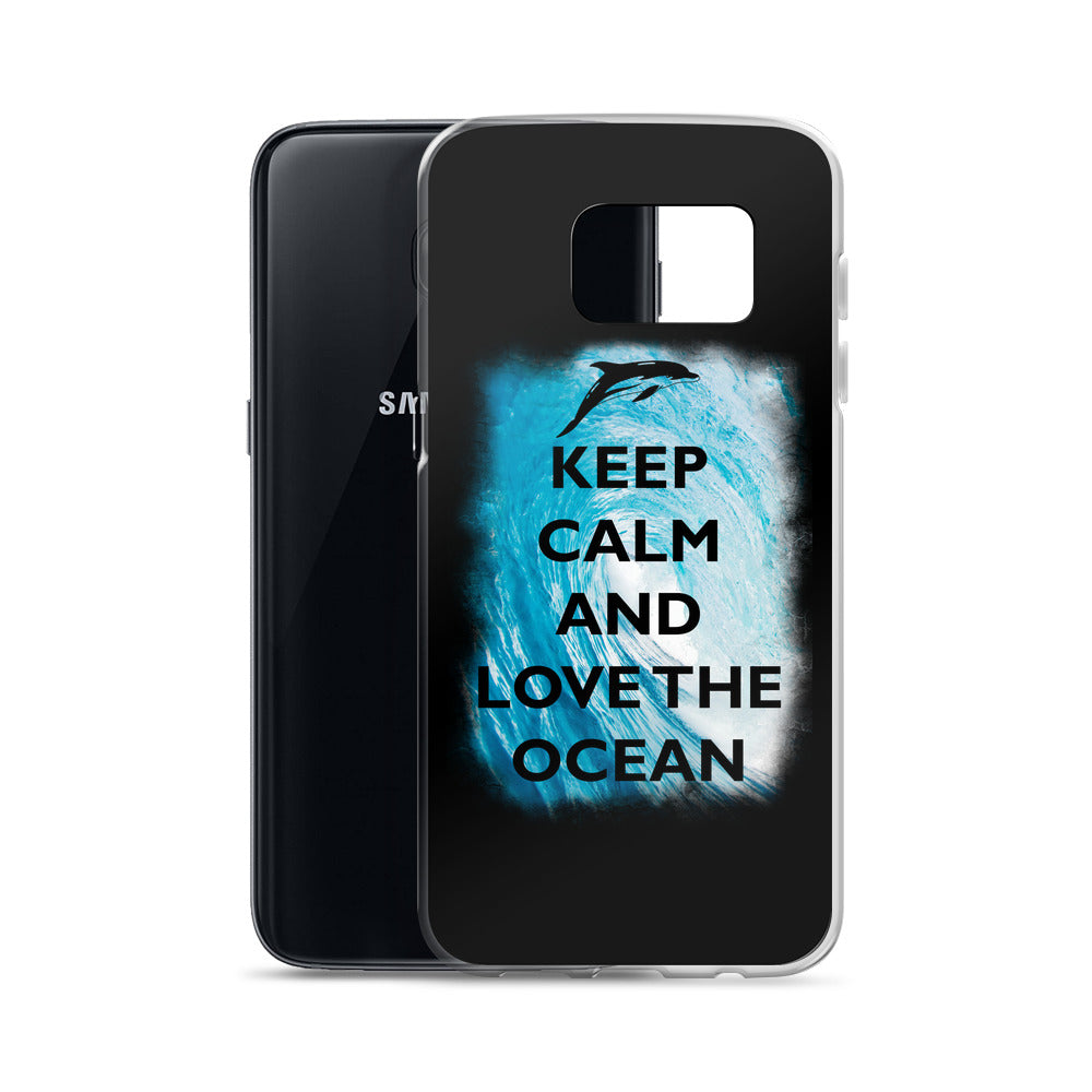 Keep Calm and Love the Ocean Samsung Case - Splashing Apparel