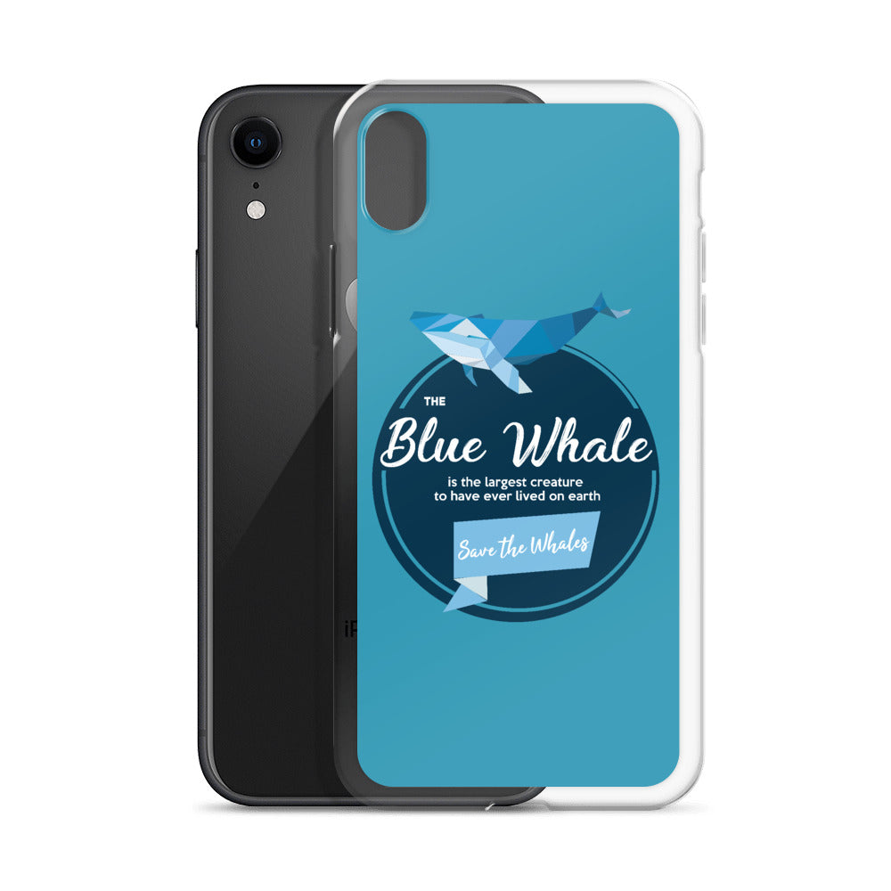 Blue Whale iPhone Case Blue - Splashing Apparel