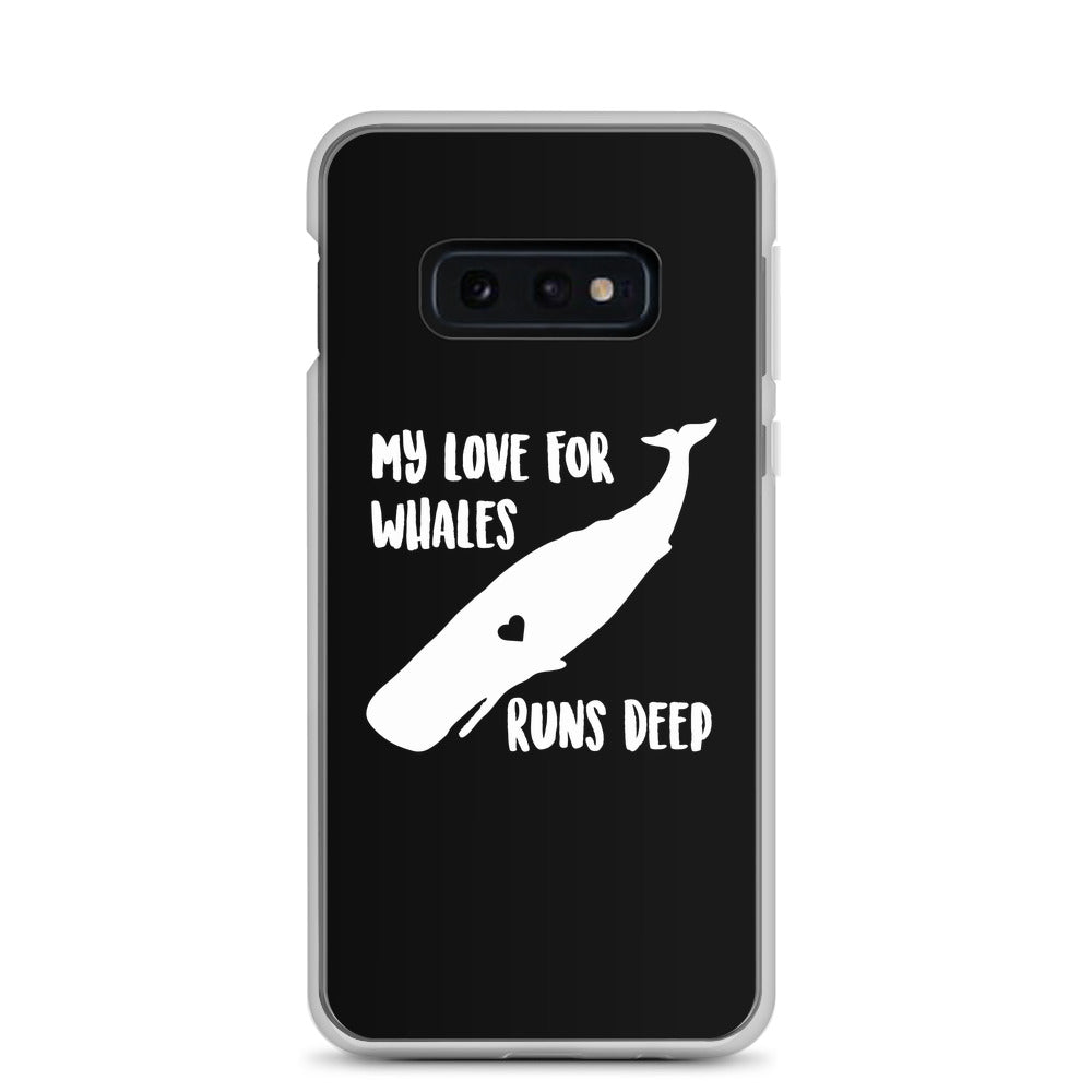 My Love Runs Deep Samsung Case Black - Splashing Apparel