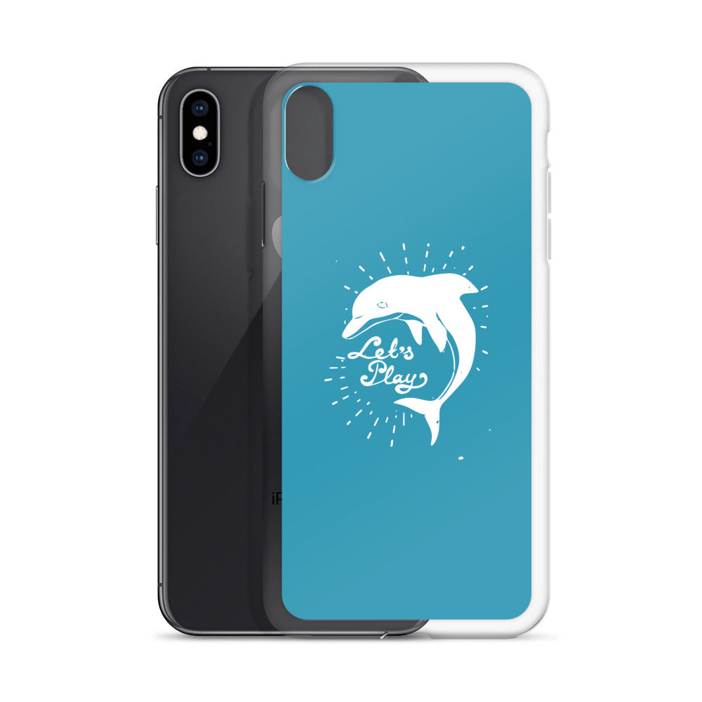 Let's Play iPhone Case Blue - Splashing Apparel