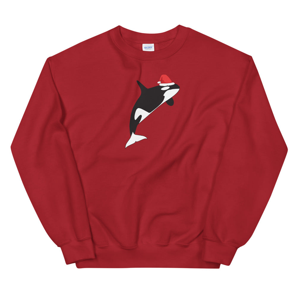 Orca Santa Sweatshirt - Splashing Apparel