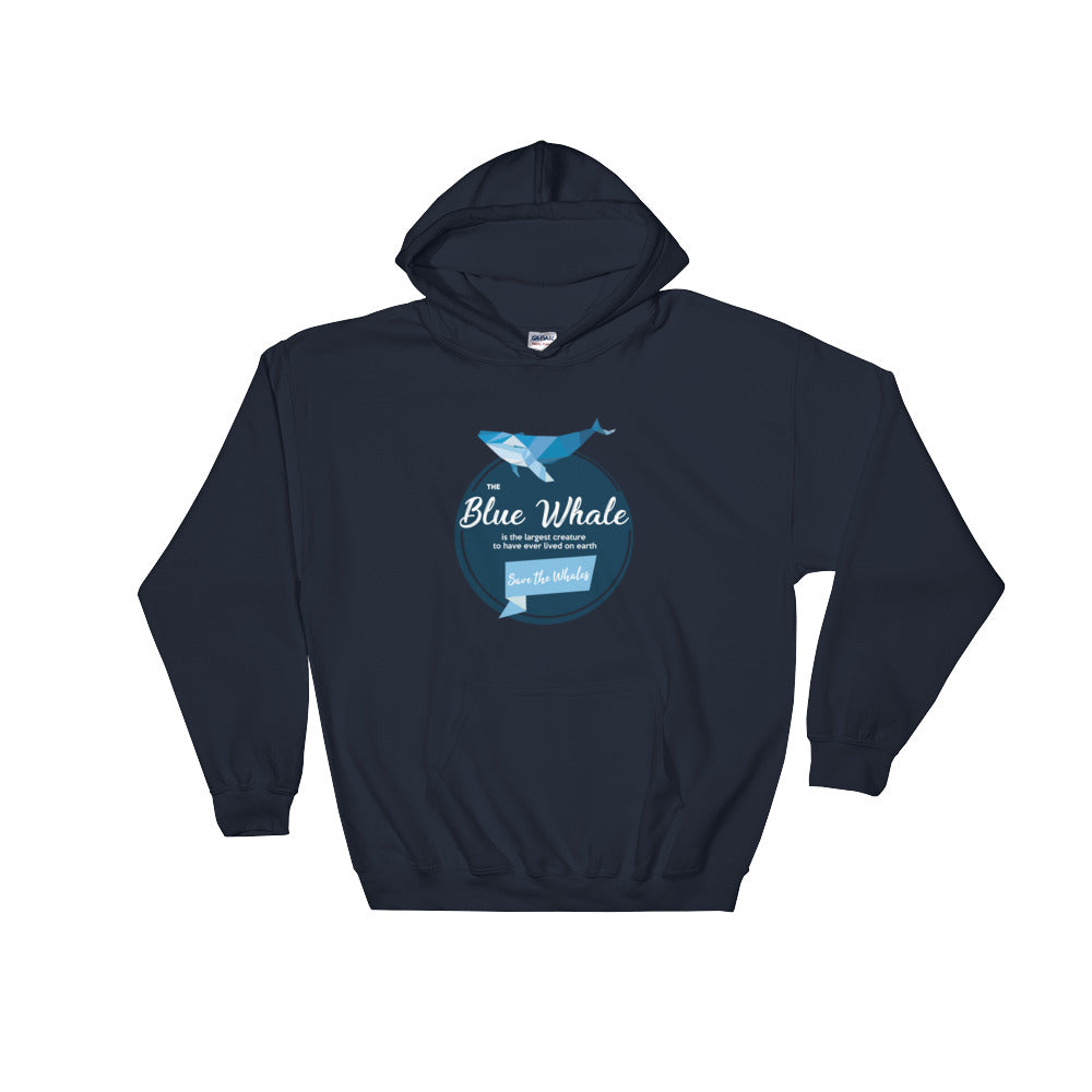 Blue Whale Hoodie - Splashing Apparel