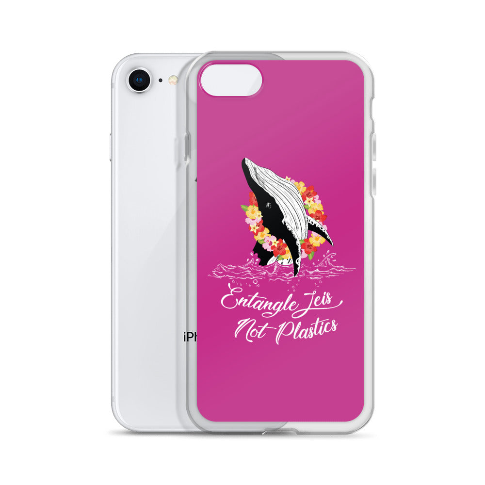 Entangle Leis Not Plastics iPhone Case Pink - Splashing Apparel